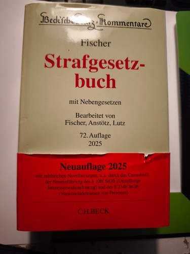 Stgb kommentar fischer 2025 - kommentar,